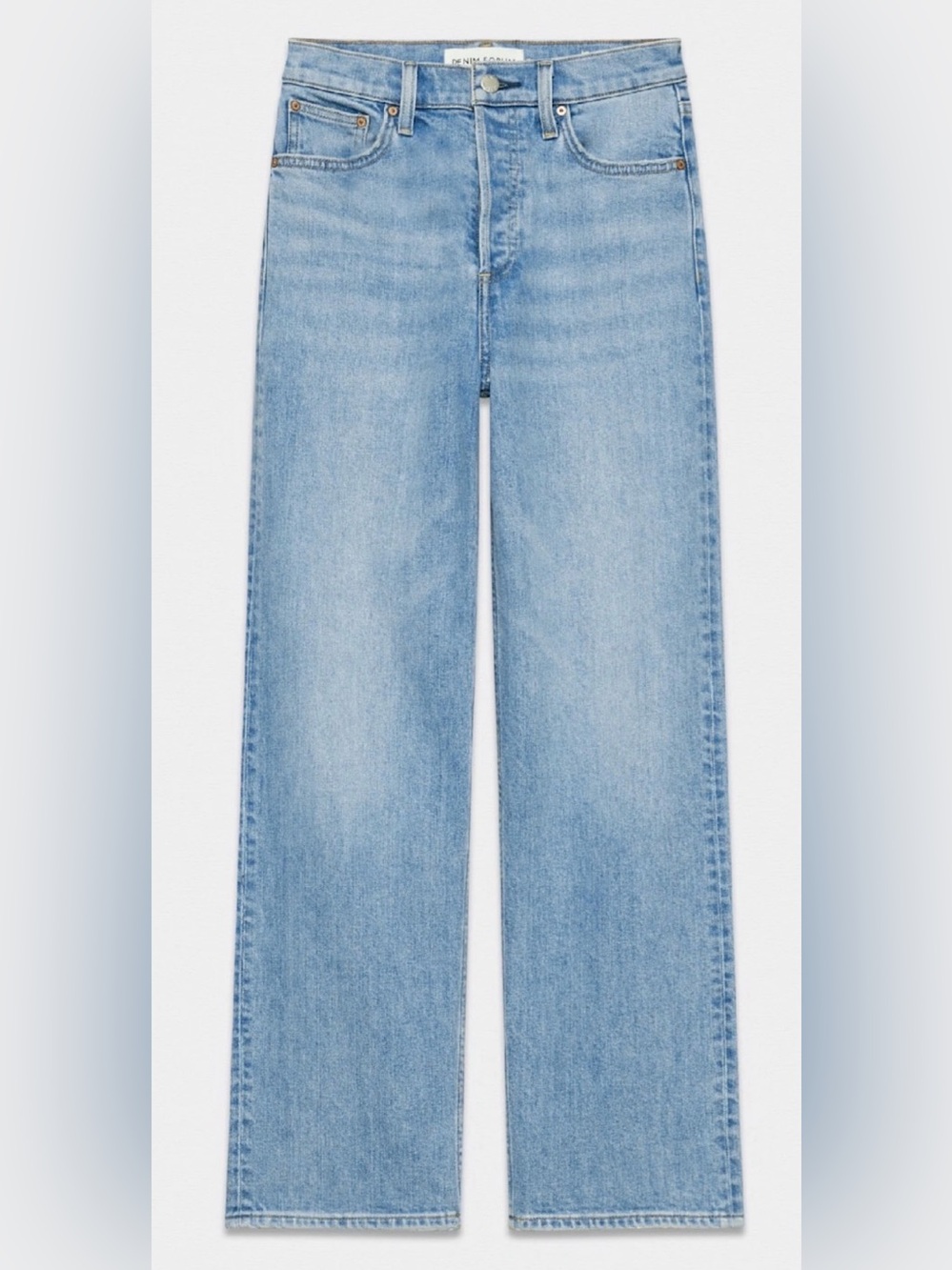 Denim Forum Arlo high rise Light Blue Straight Leg Women’s Jeans
